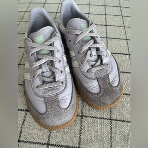 Adidas Kids Gray and Brown Sneakers